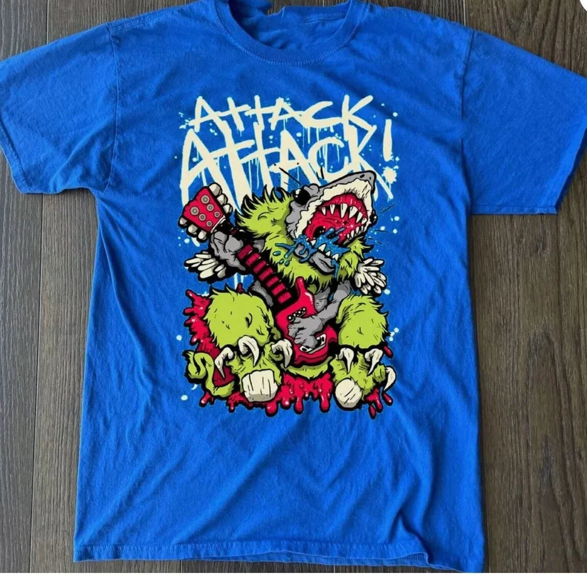 Rare Attack Attack! Band Gift For Fan All Size Blue T-shirt Unisex T-shirt, Sweatshirt, Hoodie, Long Sleeve Tee - T-Shirt, Sweatshirt, Hoodie