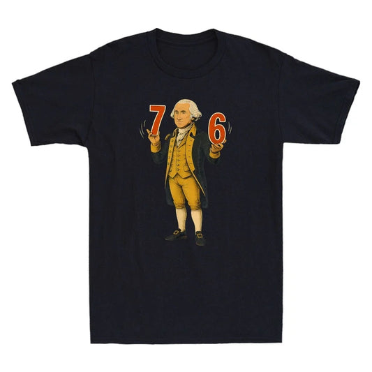 6-7 7-6 Funny George Washington Hold 6 7 Meme Vintage Men's Short Sleeve T-Shirt Unisex T-shirt, Sweatshirt, Hoodie, Long Sleeve Tee - T-Shirt, Sweatshirt, Hoodie