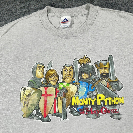 Alstyle Monty Python and The Holy Grail Shirt Mens XL Gray Graphic Promo Tee Y2K Unisex T-shirt, Sweatshirt, Hoodie, Long Sleeve Tee - T-Shirt, Sweatshirt, Hoodie