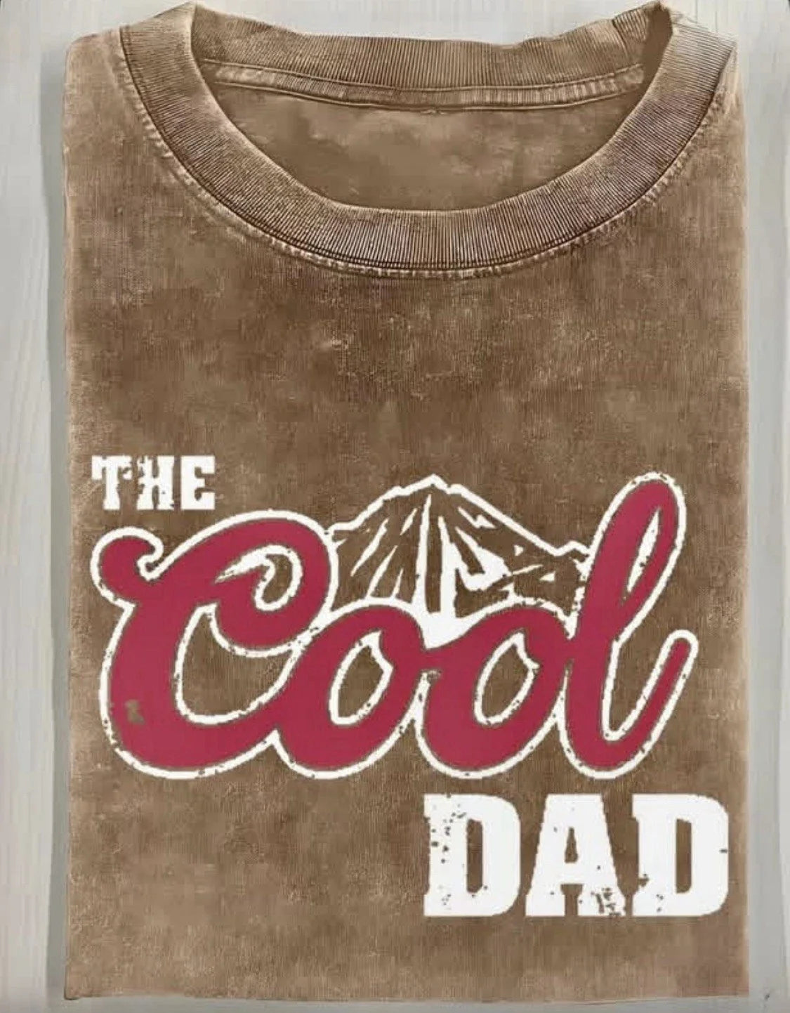Mens Brown Cotton Crew Neck Short Sleeve The Cool Dad Graphic T-Shirt Size 3X Unisex T-shirt, Sweatshirt, Hoodie, Long Sleeve Tee - T-Shirt, Sweatshirt, Hoodie