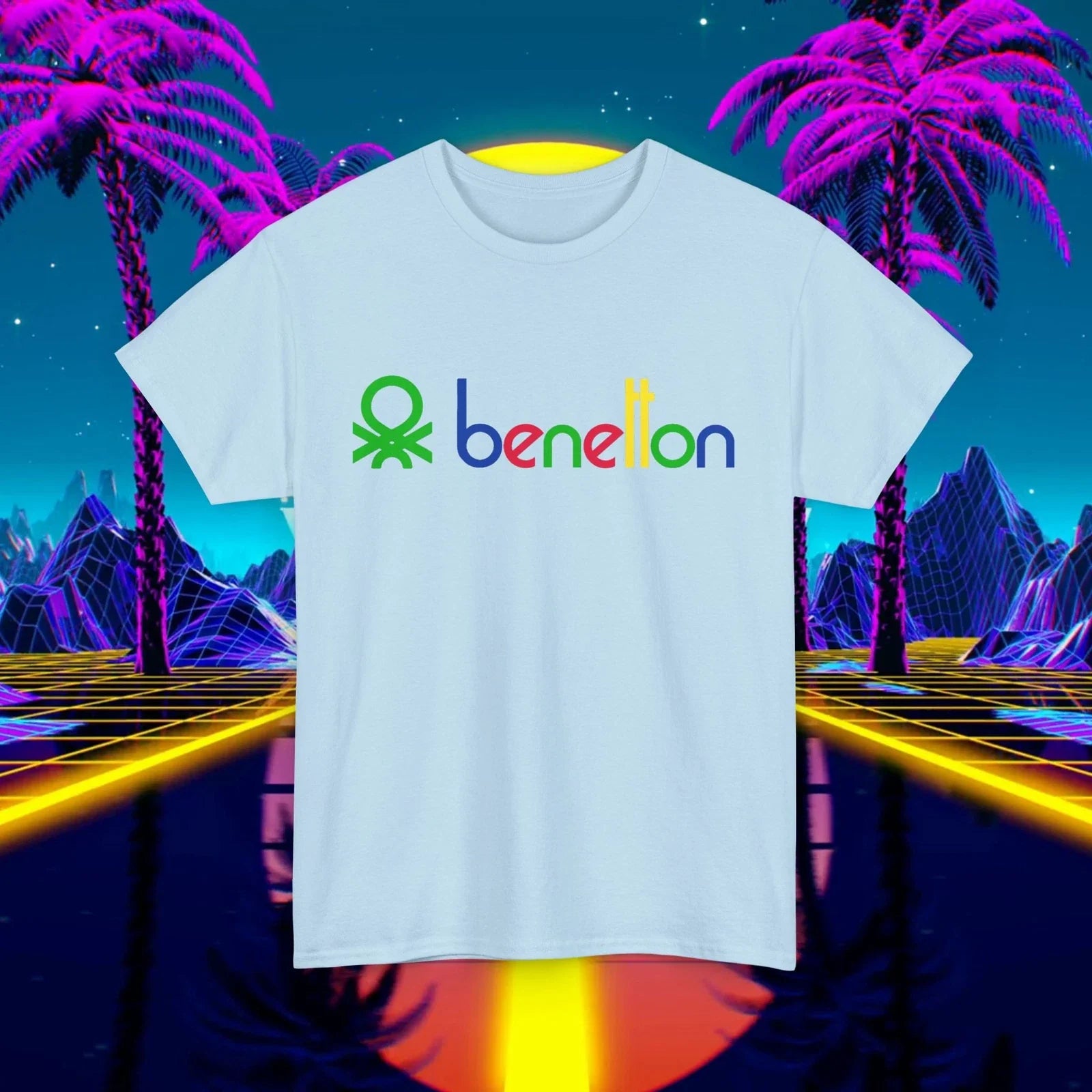 Custom Benetton vintage 1980s design t-shirt, Unisex for men and women, 90s tee Unisex T-shirt, Sweatshirt, Hoodie, Long Sleeve Tee - T-Shirt, Sweatshirt, Hoodie
