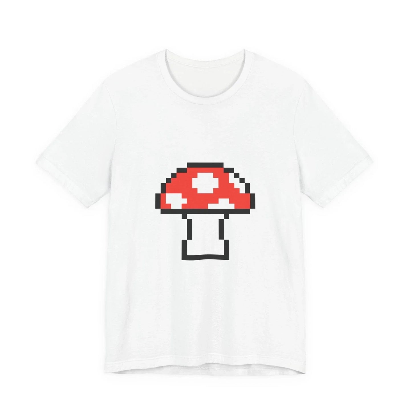 Unisex Jersey Short Sleeve Tee Cute Retro 8-Bit Pixel Art Super Red Mushroom Unisex T-shirt, Sweatshirt, Hoodie, Long Sleeve Tee - T-Shirt, Sweatshirt, Hoodie