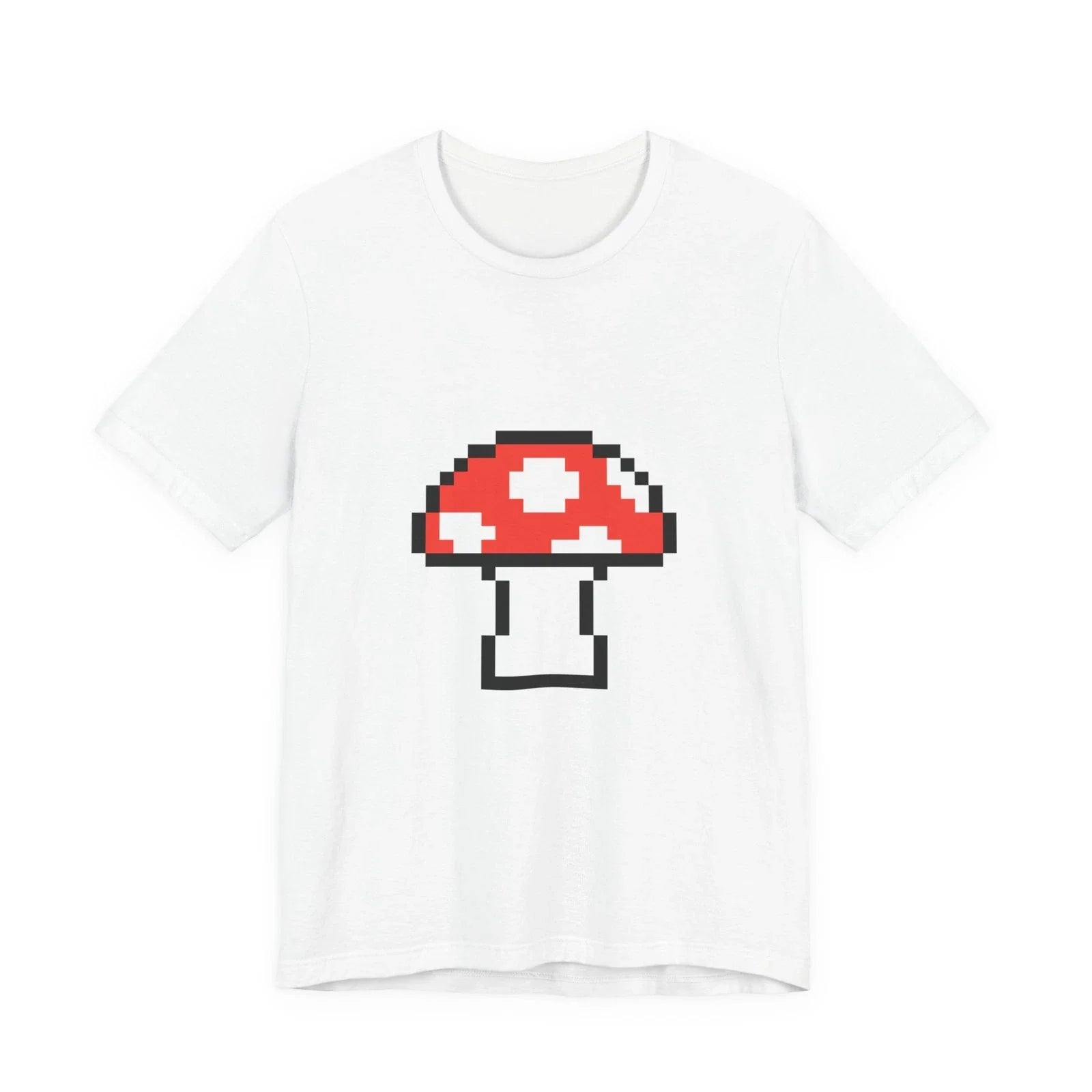 Unisex Jersey Short Sleeve Tee Cute Retro 8-Bit Pixel Art Super Red Mushroom Unisex T-shirt, Sweatshirt, Hoodie, Long Sleeve Tee - T-Shirt, Sweatshirt, Hoodie