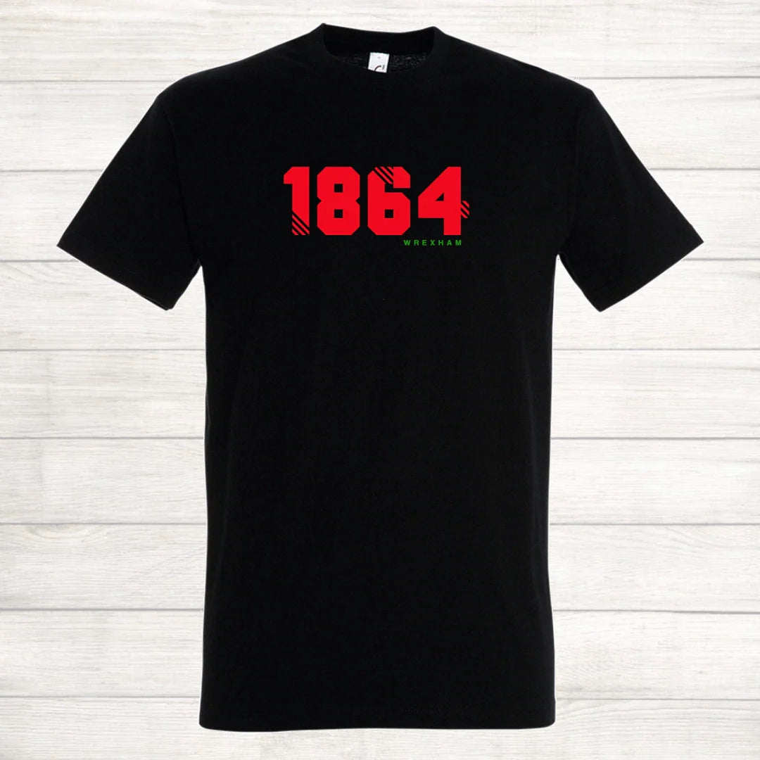 Wrexham AFC Football Shirt 1864 Est Year Retro Gift Casual T Shirt Unisex T-shirt, Sweatshirt, Hoodie, Long Sleeve Tee - T-Shirt, Sweatshirt, Hoodie