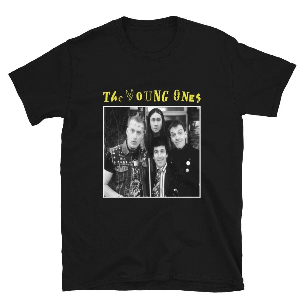 THE YOUNG ONES - T-SHIRT, UK COMEDY 80S , BAD NEWS, PUNK ROCK Unisex T-shirt, Sweatshirt, Hoodie, Long Sleeve Tee - T-Shirt, Sweatshirt, Hoodie