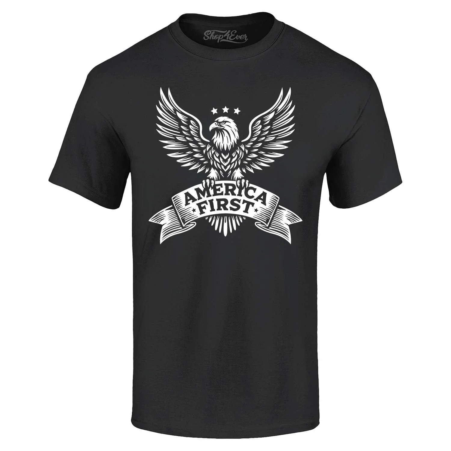 America First Eagle T-shirt United States of America Patriotic Shirt Unisex T-shirt, Sweatshirt, Hoodie, Long Sleeve Tee - T-Shirt, Sweatshirt, Hoodie