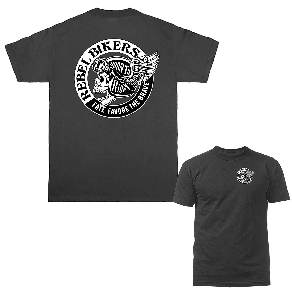 Rebel Bikers Vintage Classic Custom Motorcycle Graphic T-shirt Unisex T-shirt, Sweatshirt, Hoodie, Long Sleeve Tee - T-Shirt, Sweatshirt, Hoodie