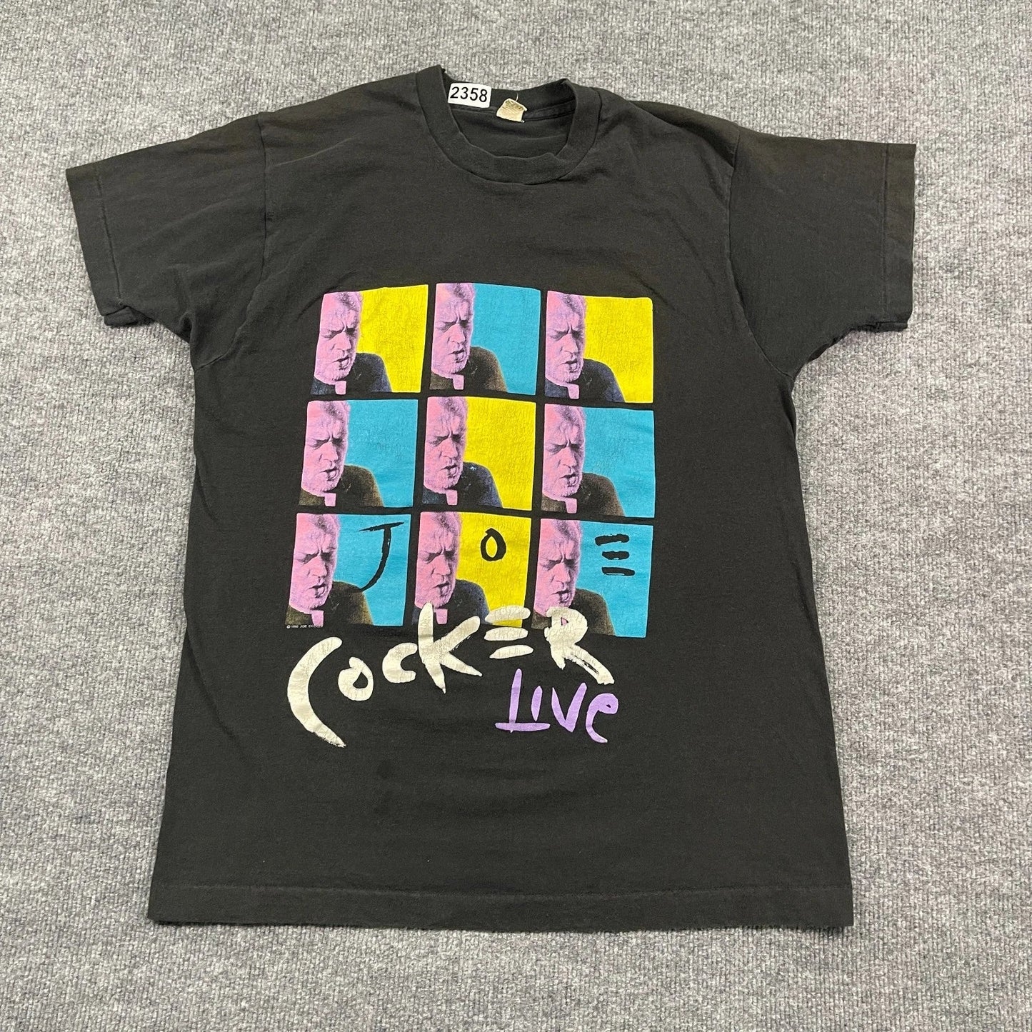 Vintage 1991 Joe-Cocker North-American Tour Pop-Art Shirt Medium 20x28 Black Unisex T-shirt, Sweatshirt, Hoodie, Long Sleeve Tee - T-Shirt, Sweatshirt, Hoodie