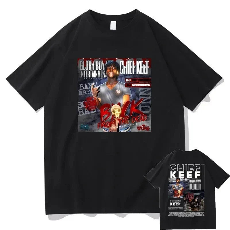 Chief Keef Funny Iconic T-Shirt  Streetwear Rap Chicago Drill Cotton T-Shirt Unisex T-shirt, Sweatshirt, Hoodie, Long Sleeve Tee - T-Shirt, Sweatshirt, Hoodie