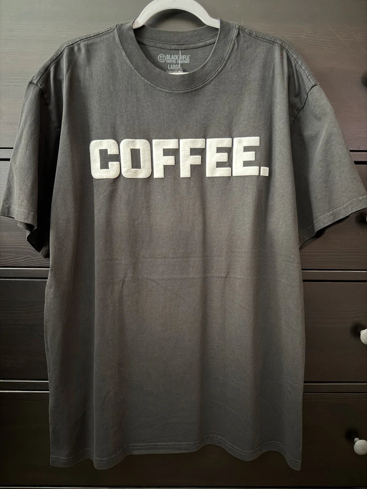 Black Rifle Coffee T-Shirt - Size L Unisex T-shirt, Sweatshirt, Hoodie, Long Sleeve Tee - T-Shirt, Sweatshirt, Hoodie