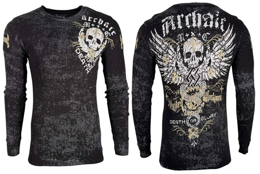 Archaic By Affliction Men's Thermal Shirt Tramp Unisex T-shirt, Sweatshirt, Hoodie, Long Sleeve Tee - T-Shirt, Sweatshirt, Hoodie