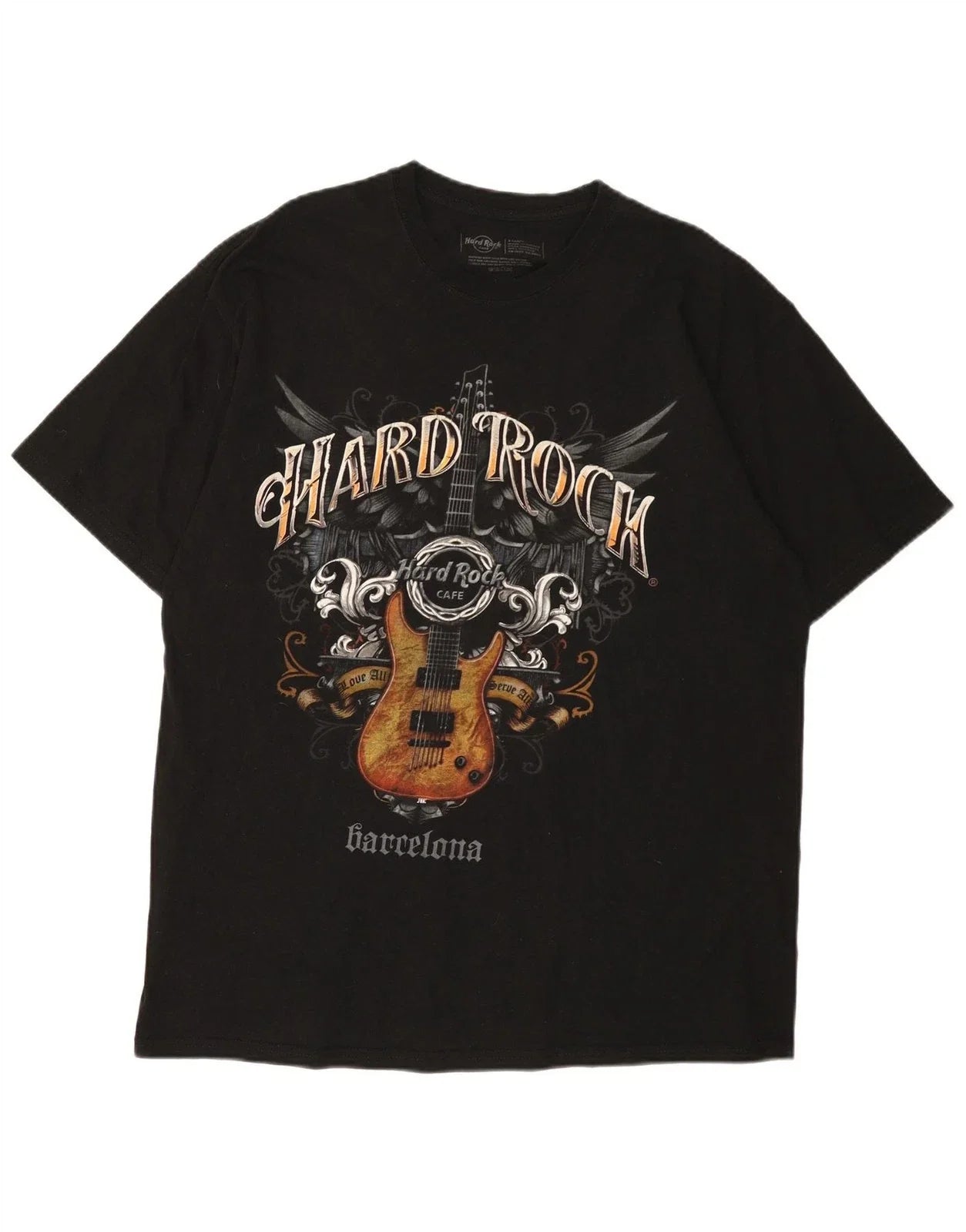 Hard Rock Cafe Mens Barcelona Graphic T-Shirt Top XL Black Cotton BI18 Unisex T-shirt, Sweatshirt, Hoodie, Long Sleeve Tee - T-Shirt, Sweatshirt, Hoodie