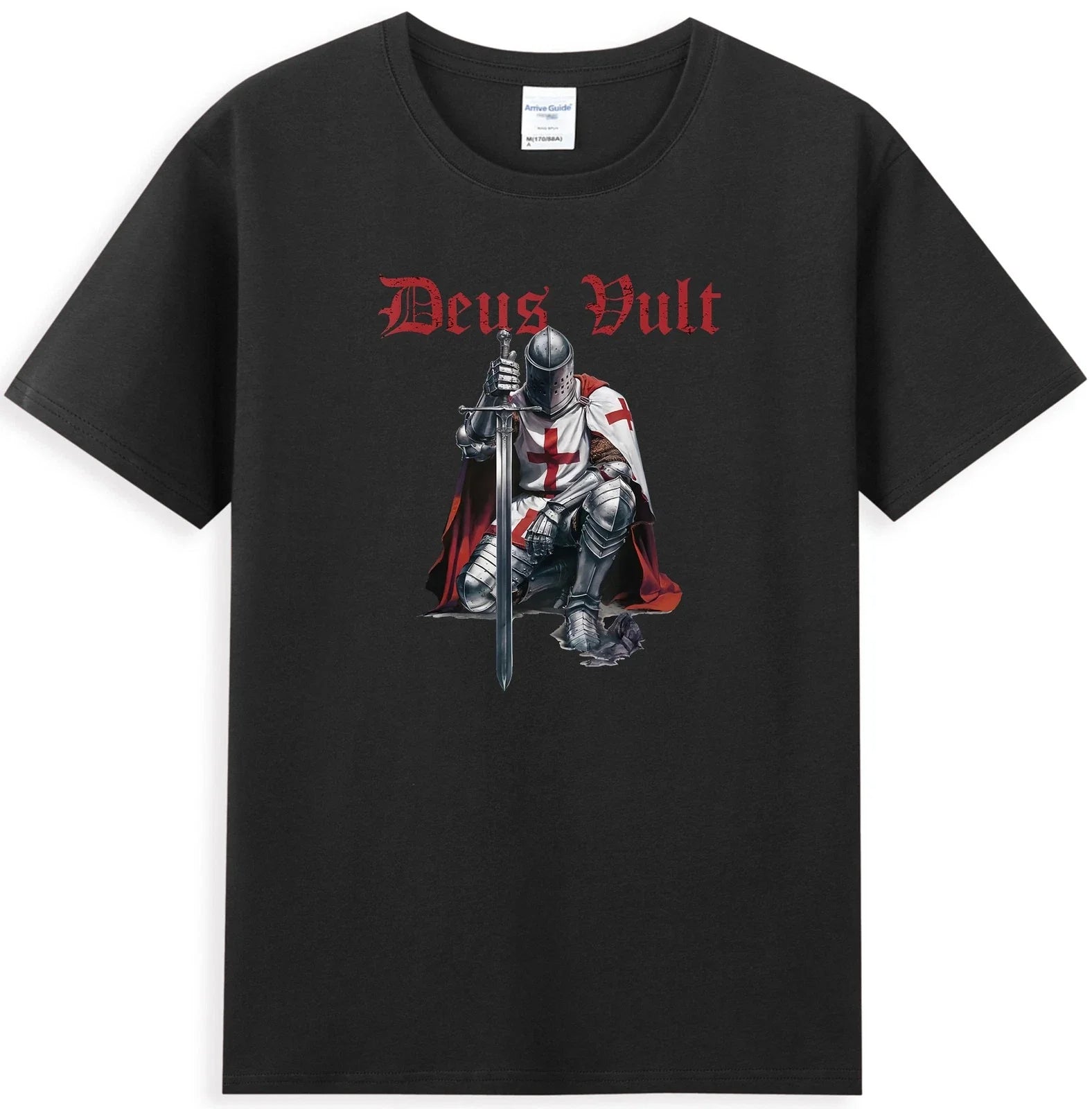 Deus Vult Knight Templar Crusades Christian Warrior Men's T-Shirt Unisex T-shirt, Sweatshirt, Hoodie, Long Sleeve Tee - T-Shirt, Sweatshirt, Hoodie