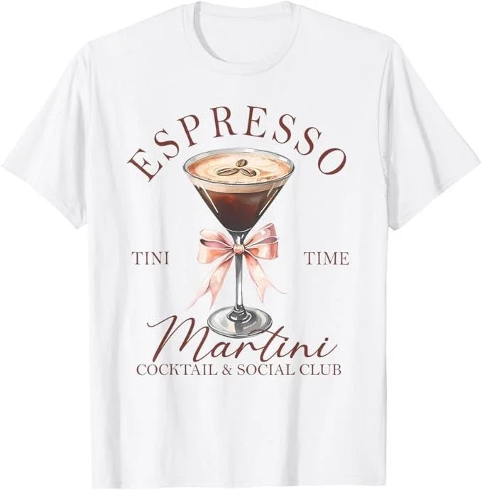 Womens Espresso Martini Social Club Drinking Cocktail T-Shirt Unisex T-shirt, Sweatshirt, Hoodie, Long Sleeve Tee - T-Shirt, Sweatshirt, Hoodie