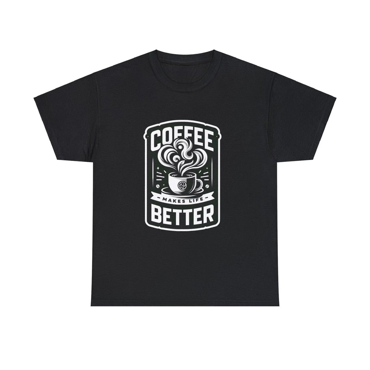 Coffee black and white make life better - Adult & Kids T-Shirts, Sweatshirts & Hoodies apparel design preview 1