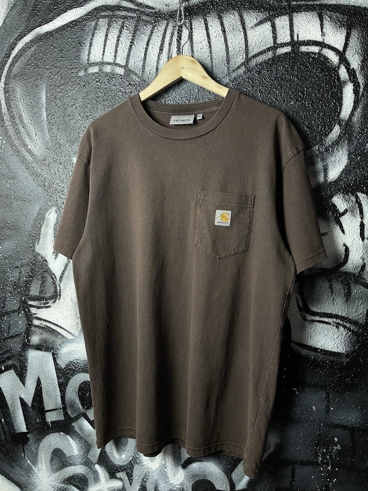 Carhartt WIP Brown Pocket Loose Short Sleeve T-Shirt Mens Size Medium Unisex T-shirt, Sweatshirt, Hoodie, Long Sleeve Tee - T-Shirt, Sweatshirt, Hoodie