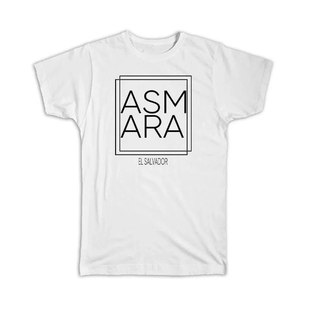 Gift T-Shirt : ASMARA Eritrea Square Modern Minimalist Font Unisex T-shirt, Sweatshirt, Hoodie, Long Sleeve Tee - T-Shirt, Sweatshirt, Hoodie