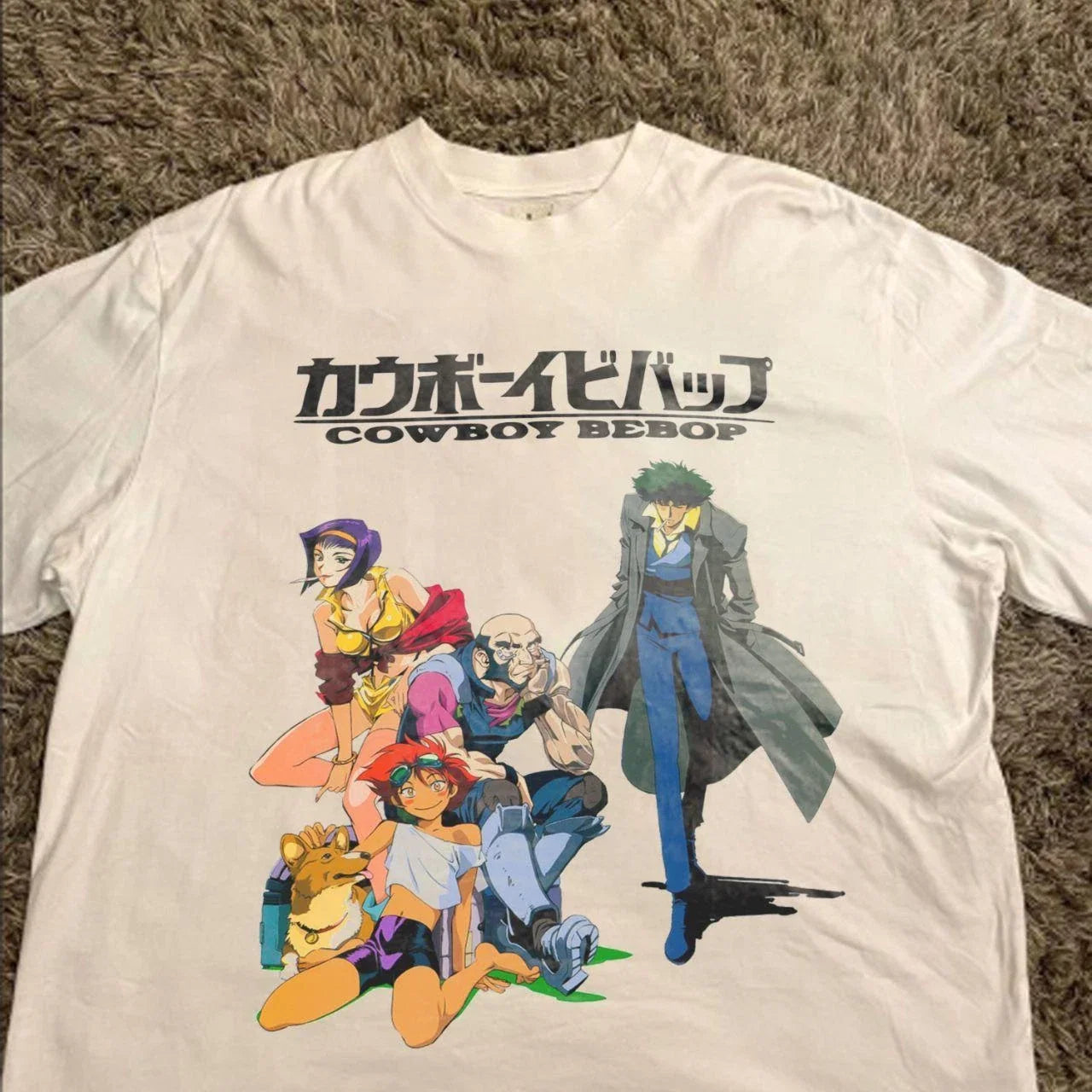 cowboy bebop white t shirt Unisex T-shirt, Sweatshirt, Hoodie, Long Sleeve Tee - T-Shirt, Sweatshirt, Hoodie