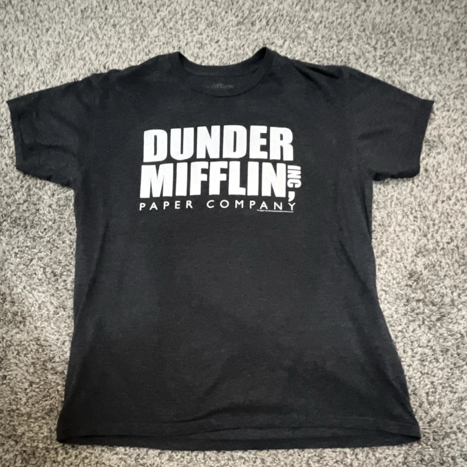 The Office Dunder Mifflin Men's Black Graphic Cotton T-Shirt Size L Unisex T-shirt, Sweatshirt, Hoodie, Long Sleeve Tee - T-Shirt, Sweatshirt, Hoodie