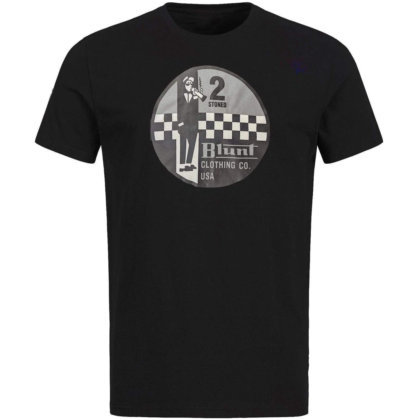 Two Tone Ska 2-Tone Smoking Man Mod Black T-Shirt Punk Skinhead Size XL Only Unisex T-shirt, Sweatshirt, Hoodie, Long Sleeve Tee - T-Shirt, Sweatshirt, Hoodie