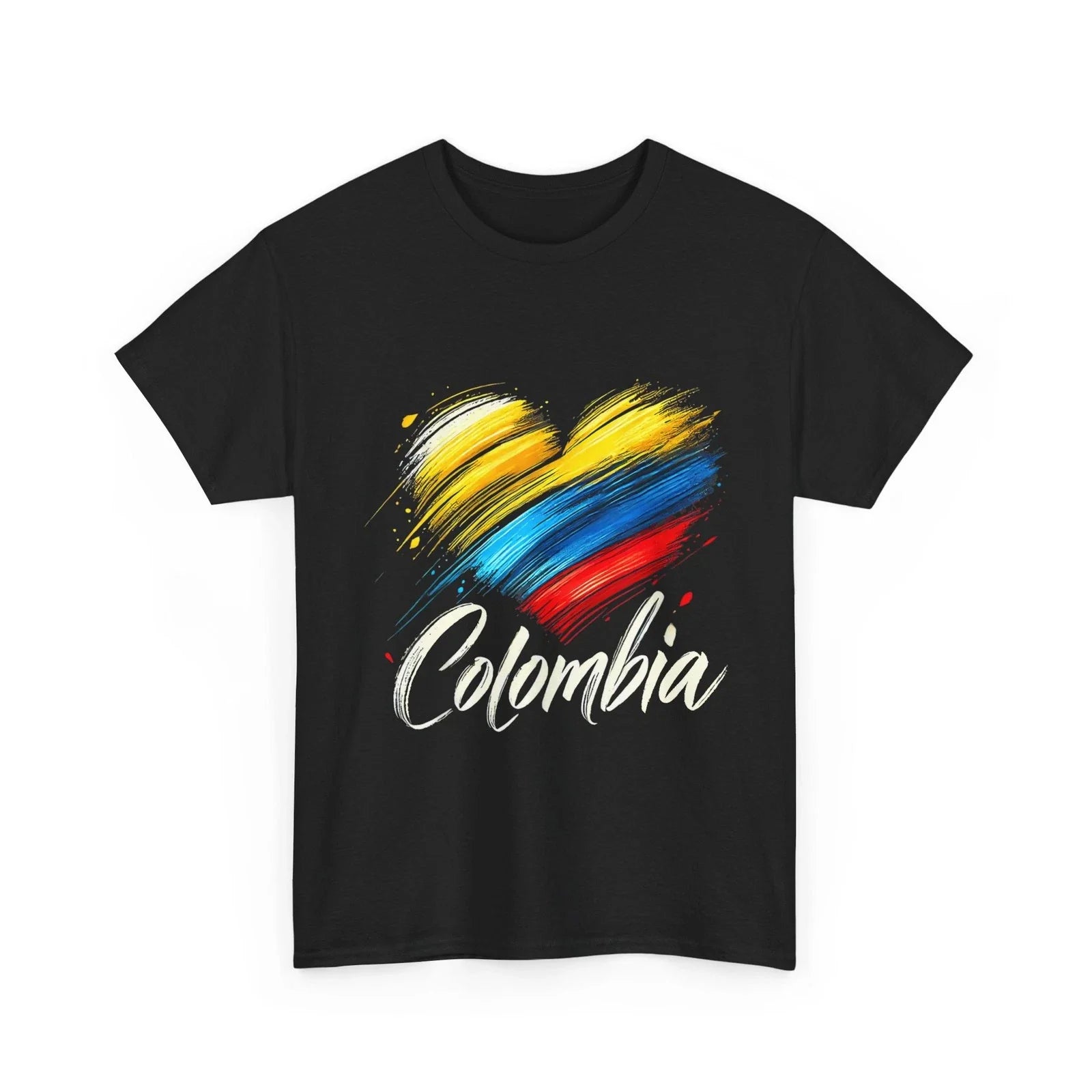 Colombia Flag Heart Shirt, Colombia Soccer Women Men Shirt Unisex T-shirt, Sweatshirt, Hoodie, Long Sleeve Tee - T-Shirt, Sweatshirt, Hoodie