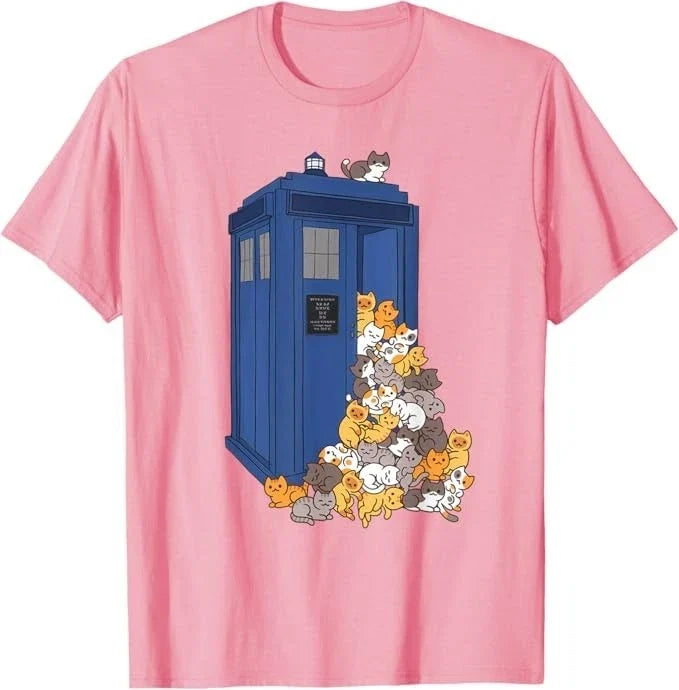 Tardis Funny Cats Vintage Retro Kitten Box T-Shirt Unisex T-shirt, Sweatshirt, Hoodie, Long Sleeve Tee - T-Shirt, Sweatshirt, Hoodie