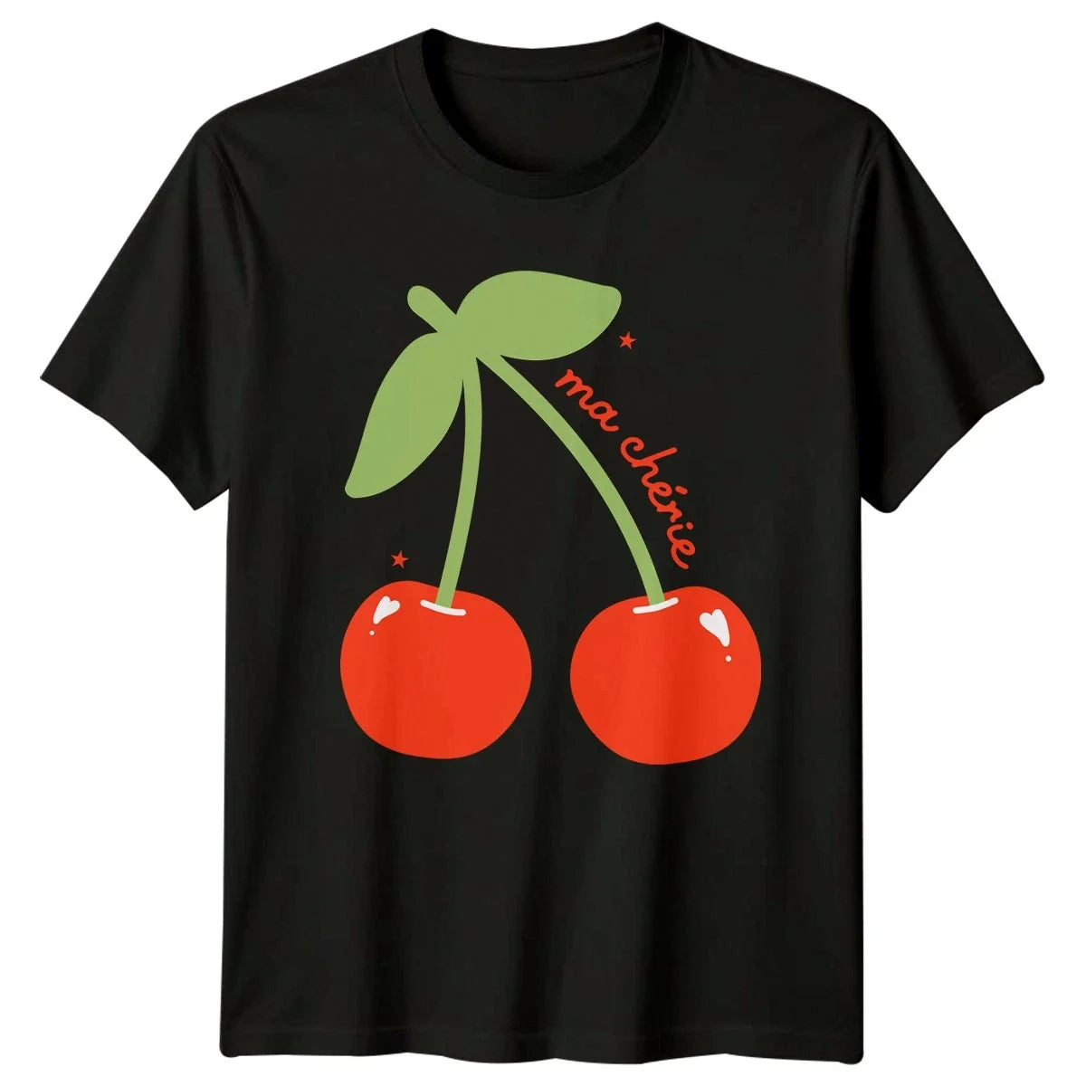 Ma Cherie Womens T-Shirt French Slogan Aesthetic Valentines Day Gift For Her Unisex T-shirt, Sweatshirt, Hoodie, Long Sleeve Tee - T-Shirt, Sweatshirt, Hoodie