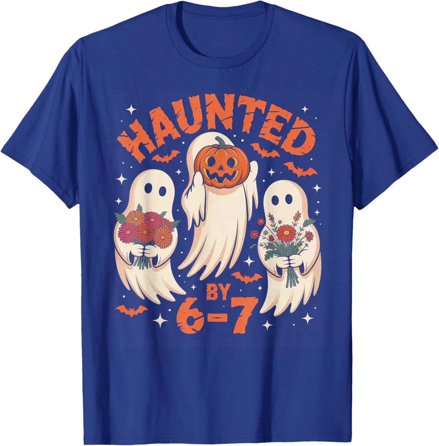 Meme Scary Halloween Haunted by 6 7 Six Seven Unisex T-Shirt Unisex T-shirt, Sweatshirt, Hoodie, Long Sleeve Tee - T-Shirt, Sweatshirt, Hoodie