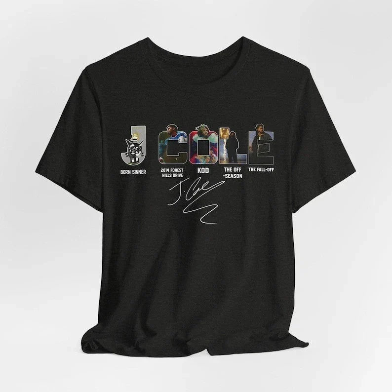 J Cole The Fall Off World Tour 2026 T-shirt Unisex T-shirt, Sweatshirt, Hoodie, Long Sleeve Tee - T-Shirt, Sweatshirt, Hoodie
