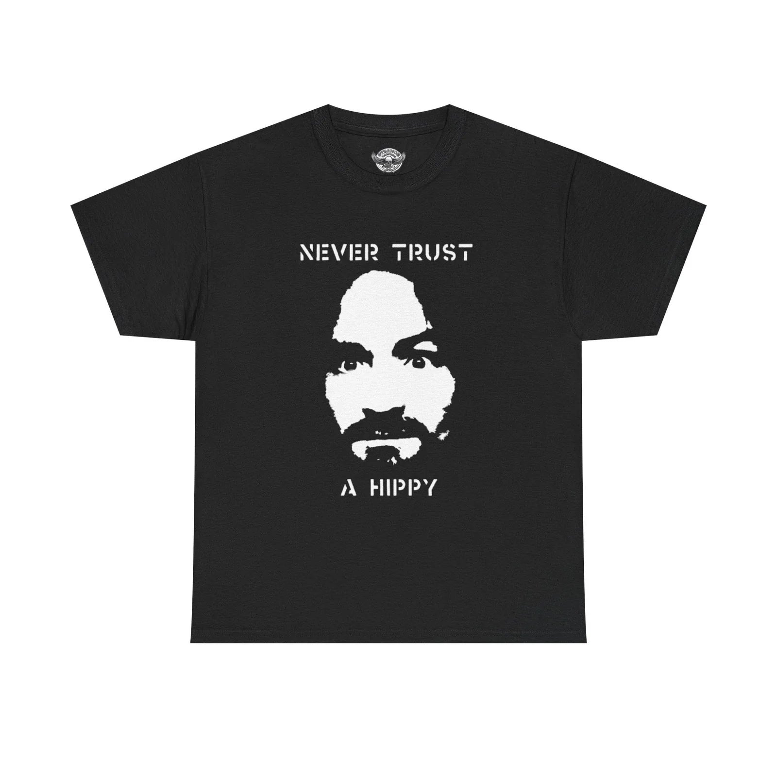 Manson Never Trust A Hippy Graphic Tee Shirt, Unisex T-shirt, Sweatshirt, Hoodie, Long Sleeve Tee - T-Shirt, Sweatshirt, Hoodie