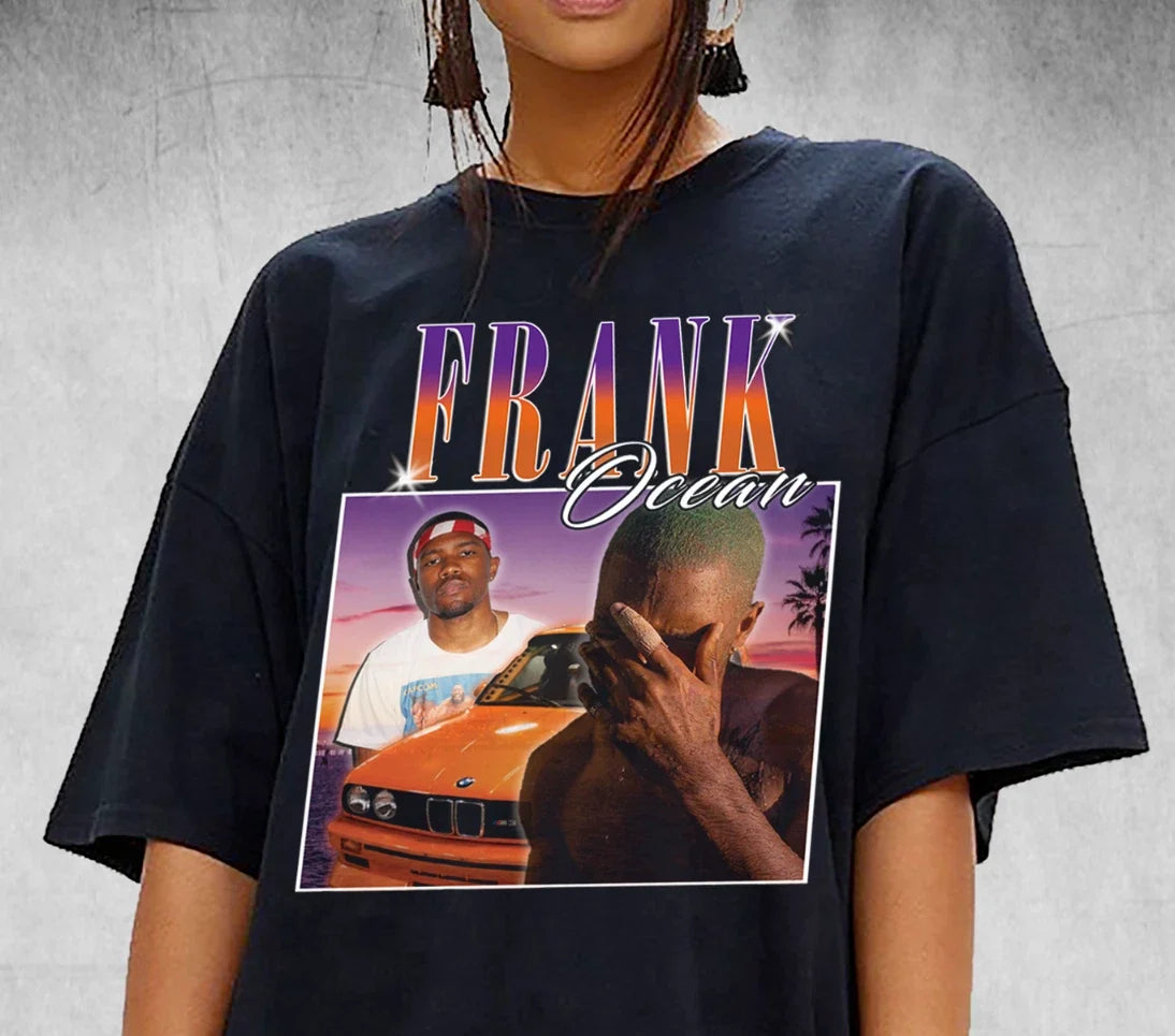 Frank Ocean T Shirt Vintage 90's Tour Unisex Rap T-Shirt Graphic Tee Blonde Merch Unisex T-shirt, Sweatshirt, Hoodie, Long Sleeve Tee - T-Shirt, Sweatshirt, Hoodie