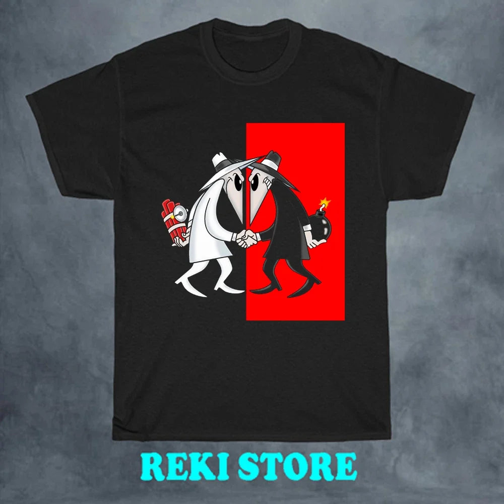 Spy Vs Spy Cartoon Men's Black Size S-5XL Unisex T-shirt, Sweatshirt, Hoodie, Long Sleeve Tee - T-Shirt, Sweatshirt, Hoodie