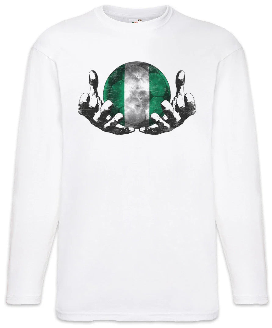Nigeria Football Magic Ball Men Long Sleeve T-Shirt nigerian Soccer Flag Unisex T-shirt, Sweatshirt, Hoodie, Long Sleeve Tee - T-Shirt, Sweatshirt, Hoodie