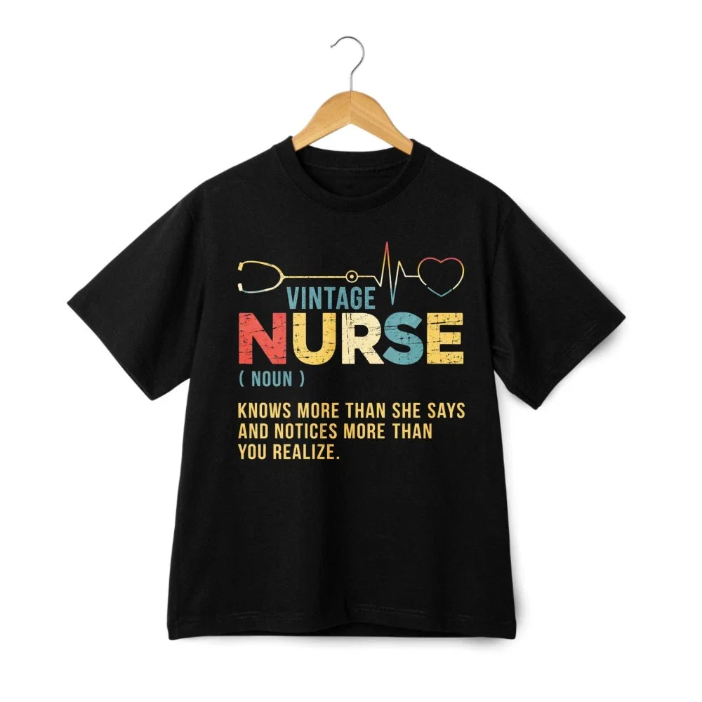 Retro Vintage Nurse Definition Unisex T-Shirt Gift For Nurses Unisex T-shirt, Sweatshirt, Hoodie, Long Sleeve Tee - T-Shirt, Sweatshirt, Hoodie