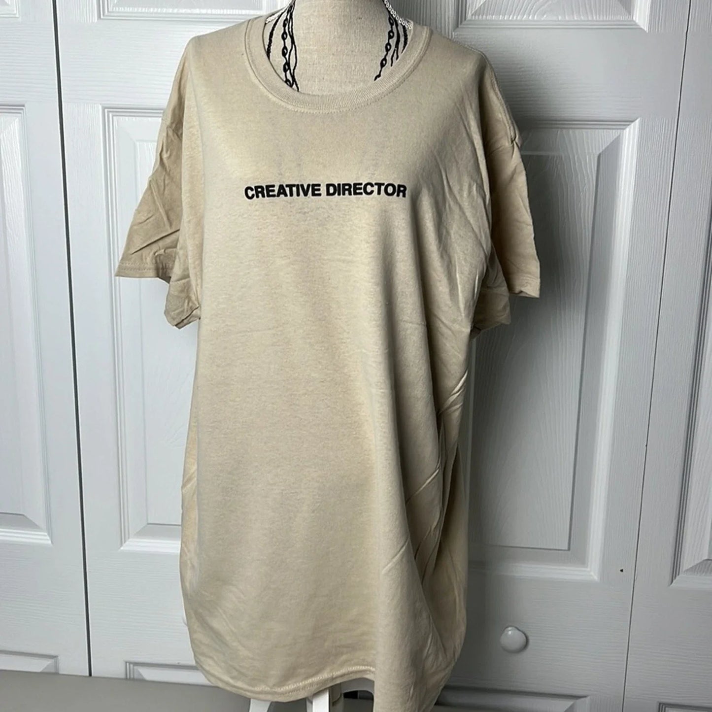 Creative Director Tee Beige Medium Unisex T-shirt, Sweatshirt, Hoodie, Long Sleeve Tee - T-Shirt, Sweatshirt, Hoodie