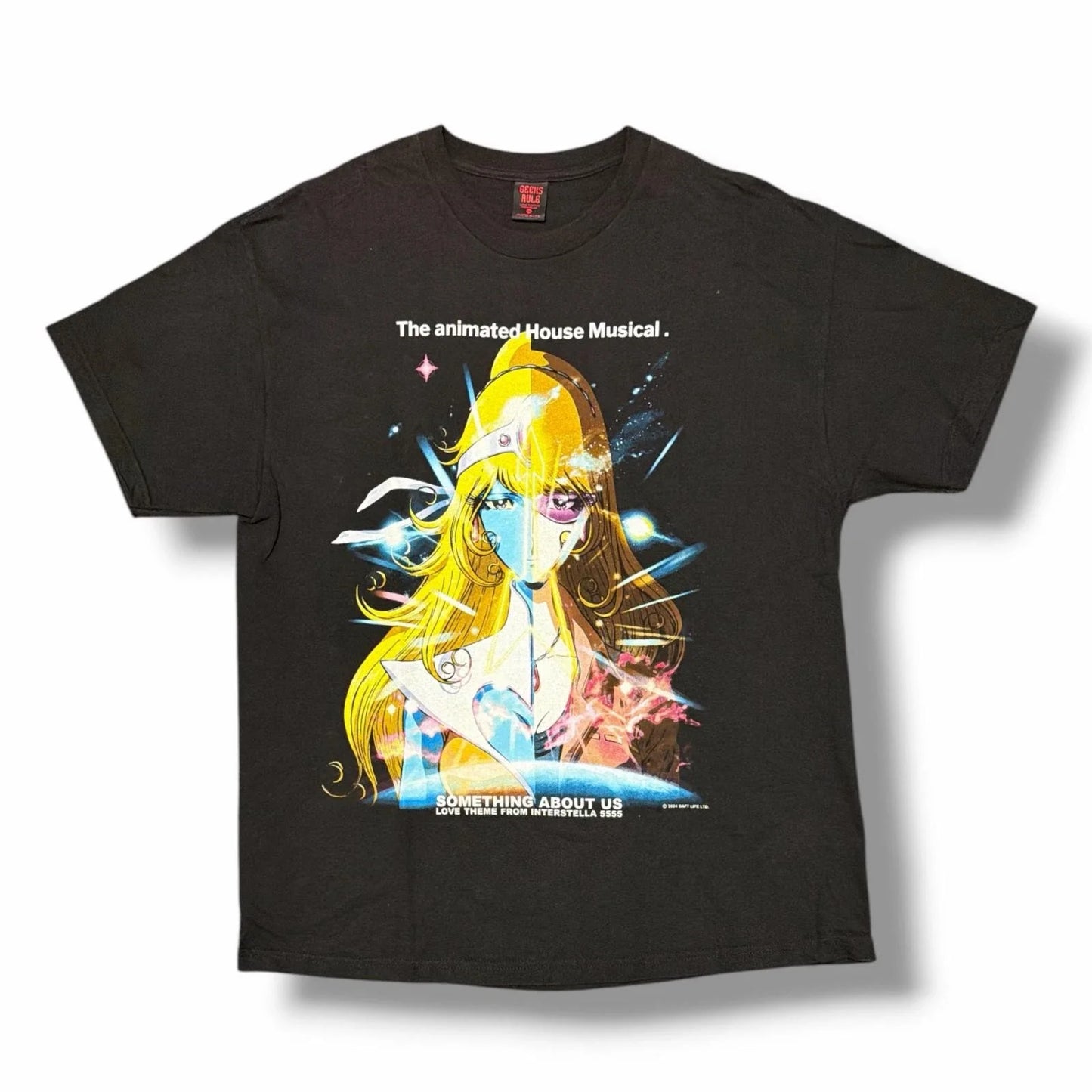 GEEKSRULE   DAFT PUNK Interstella 5555 Silk screen printed T-shirt, XL 9591M Unisex T-shirt, Sweatshirt, Hoodie, Long Sleeve Tee - T-Shirt, Sweatshirt, Hoodie