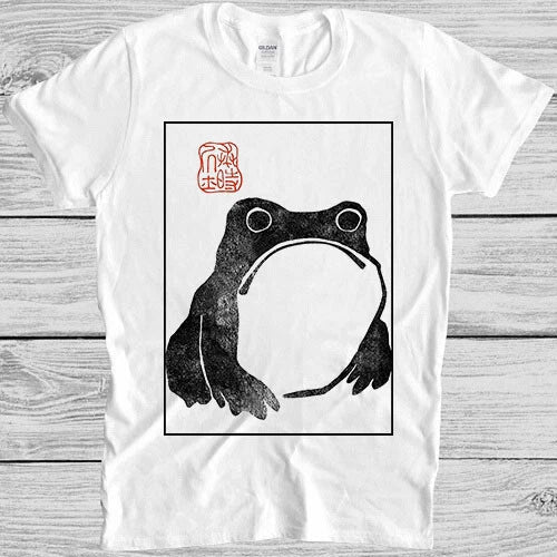 Unimpressed Frog Matsumoto Hoji Meika Gafu Japanese Toad Demons Tee T Shirt M491 Unisex T-shirt, Sweatshirt, Hoodie, Long Sleeve Tee - T-Shirt, Sweatshirt, Hoodie