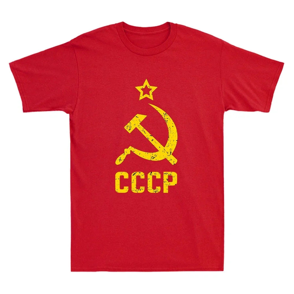 CCCP T-shirt USSR HAMMER &SICKLE FLAG KGB Political Soviet Union Vintage T Shirt Unisex T-shirt, Sweatshirt, Hoodie, Long Sleeve Tee - T-Shirt, Sweatshirt, Hoodie