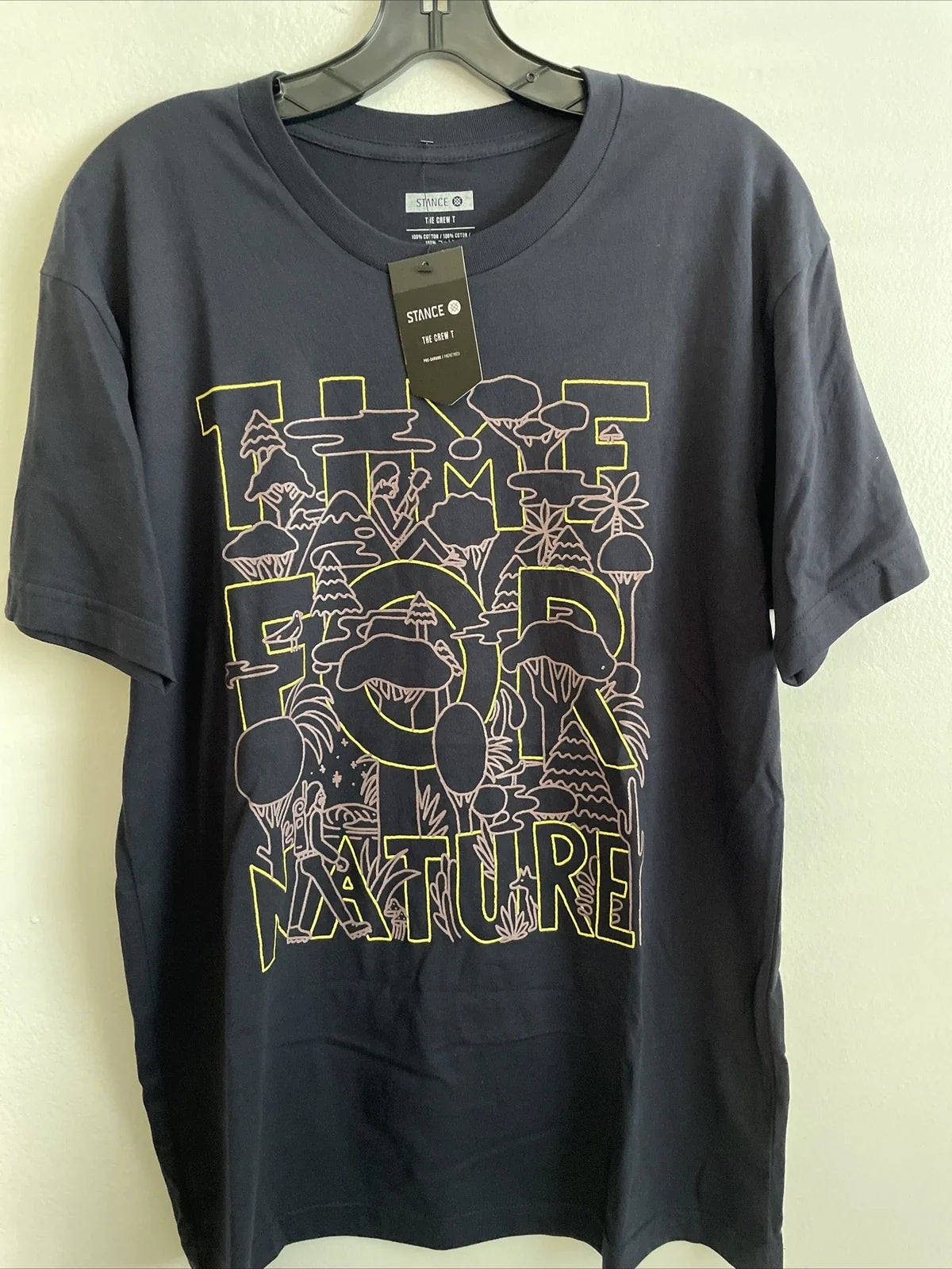 New Stance Designer Mens Graphic Street Style Art Tee Shirt Dark Blue Size M Unisex T-shirt, Sweatshirt, Hoodie, Long Sleeve Tee - T-Shirt, Sweatshirt, Hoodie