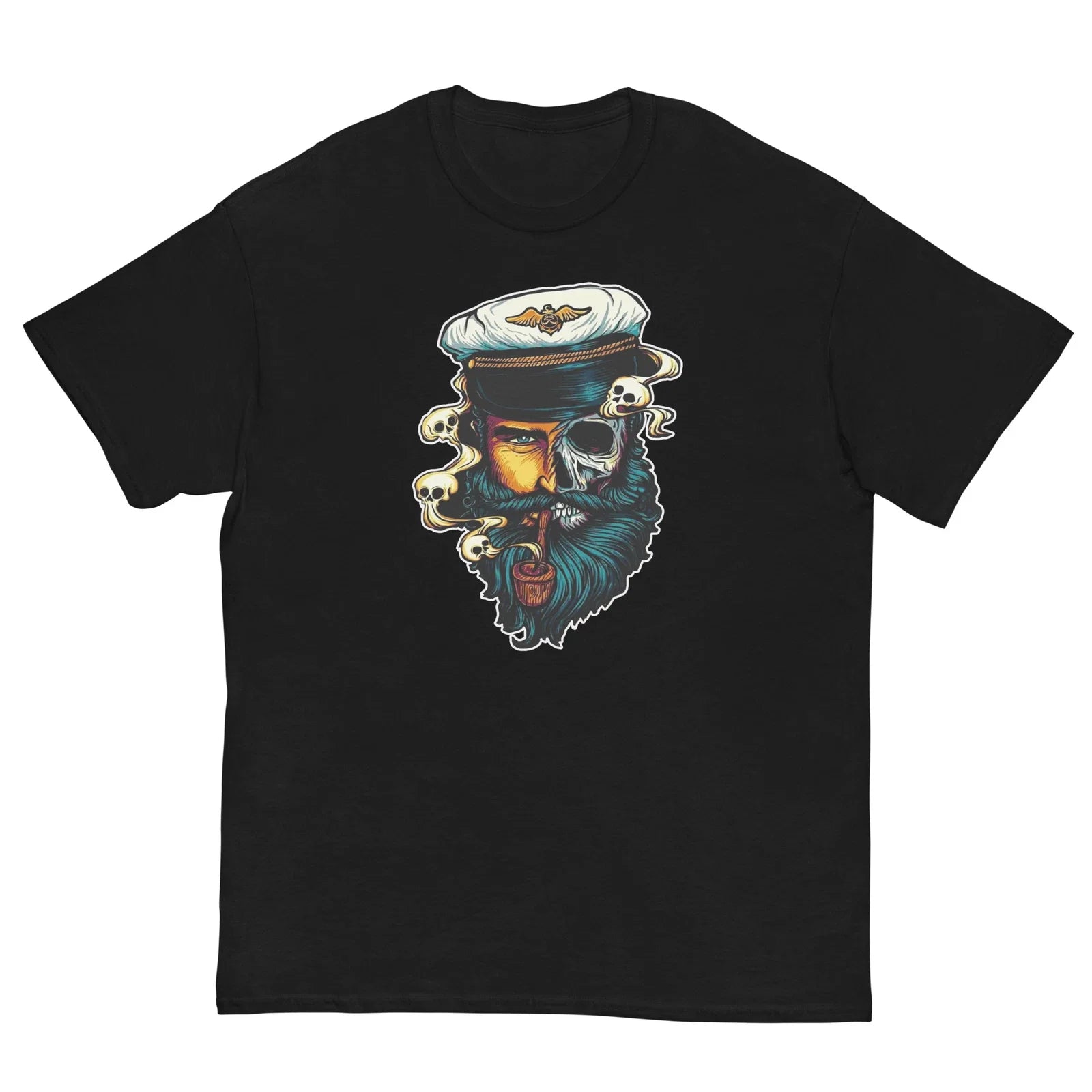 TRENDY GRAPHIC BEARD FACE MAN SKUL Men's classic tee Unisex T-shirt, Sweatshirt, Hoodie, Long Sleeve Tee - T-Shirt, Sweatshirt, Hoodie