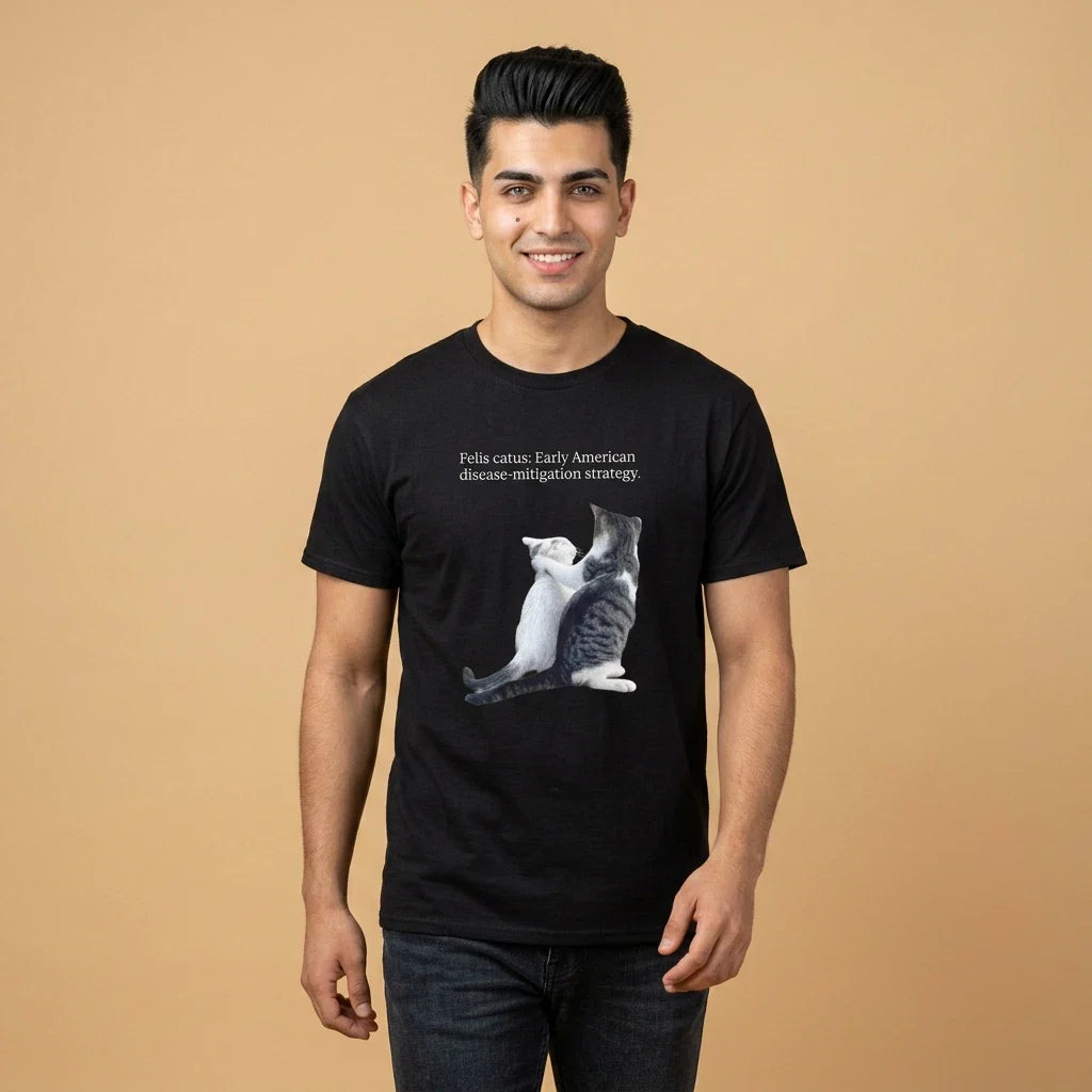 Felis Catus two hugging cats Tee | vintage quarantine quote S-5X Unisex T-shirt, Sweatshirt, Hoodie, Long Sleeve Tee - T-Shirt, Sweatshirt, Hoodie