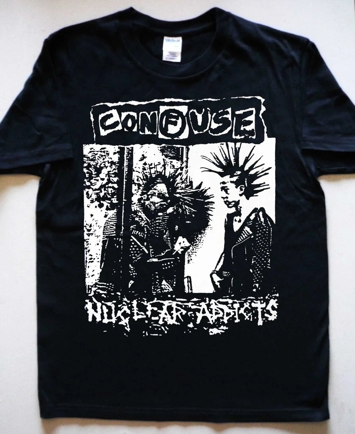 CONFUSE - Nuclear Addict T-shirt  Unisex Tee Unisex T-shirt, Sweatshirt, Hoodie, Long Sleeve Tee - T-Shirt, Sweatshirt, Hoodie