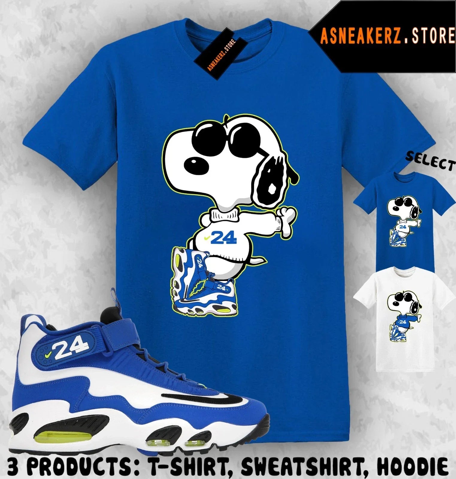 Shirt To Match Air Griffey Max 1 Varsity Royal Sneaker Matching Joe Cool T-Shirt Unisex T-shirt, Sweatshirt, Hoodie, Long Sleeve Tee - T-Shirt, Sweatshirt, Hoodie