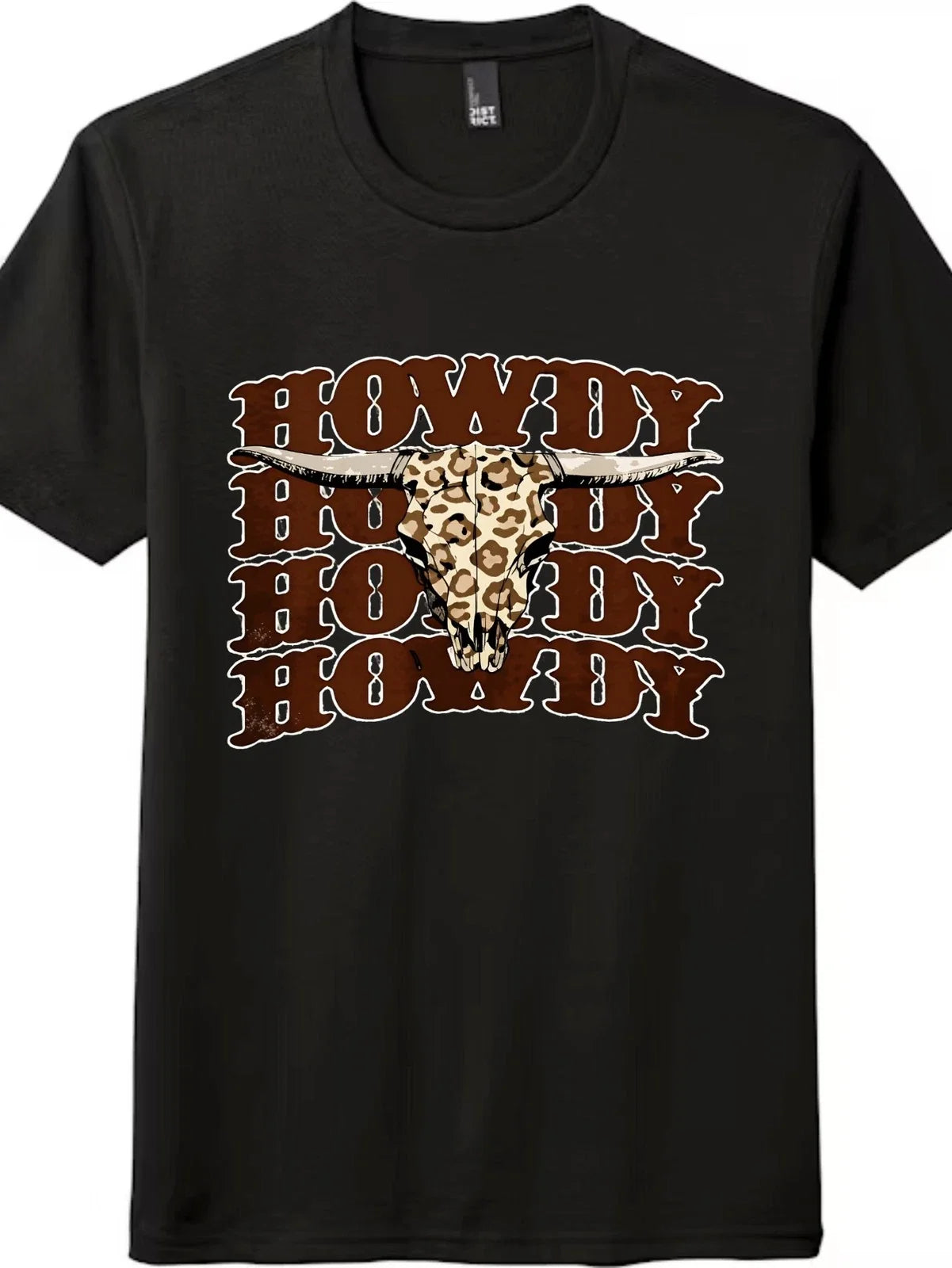 Howdy Leopard Cow Skull Western Graphic T-Shirt, Cowboy Rodeo Tee Unisex T-shirt, Sweatshirt, Hoodie, Long Sleeve Tee - T-Shirt, Sweatshirt, Hoodie