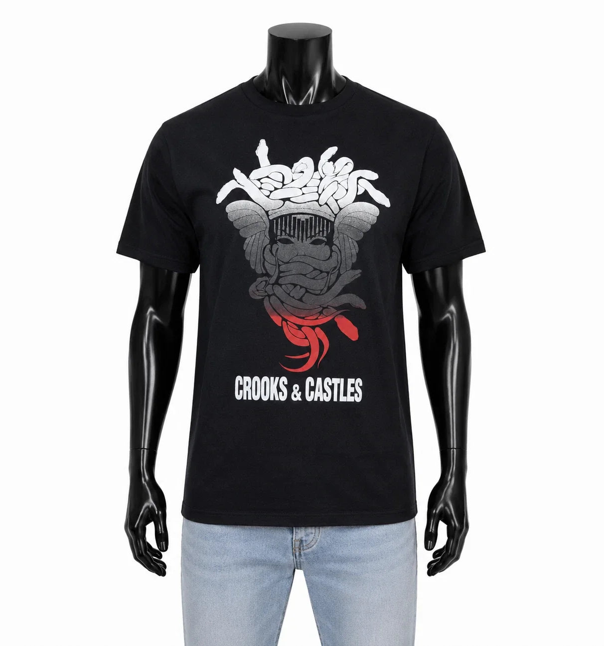 New Crooks Castles Streetwear Medusa C2110714 Black Mens S/S T Shirt RCRCA-15 Unisex T-shirt, Sweatshirt, Hoodie, Long Sleeve Tee - T-Shirt, Sweatshirt, Hoodie