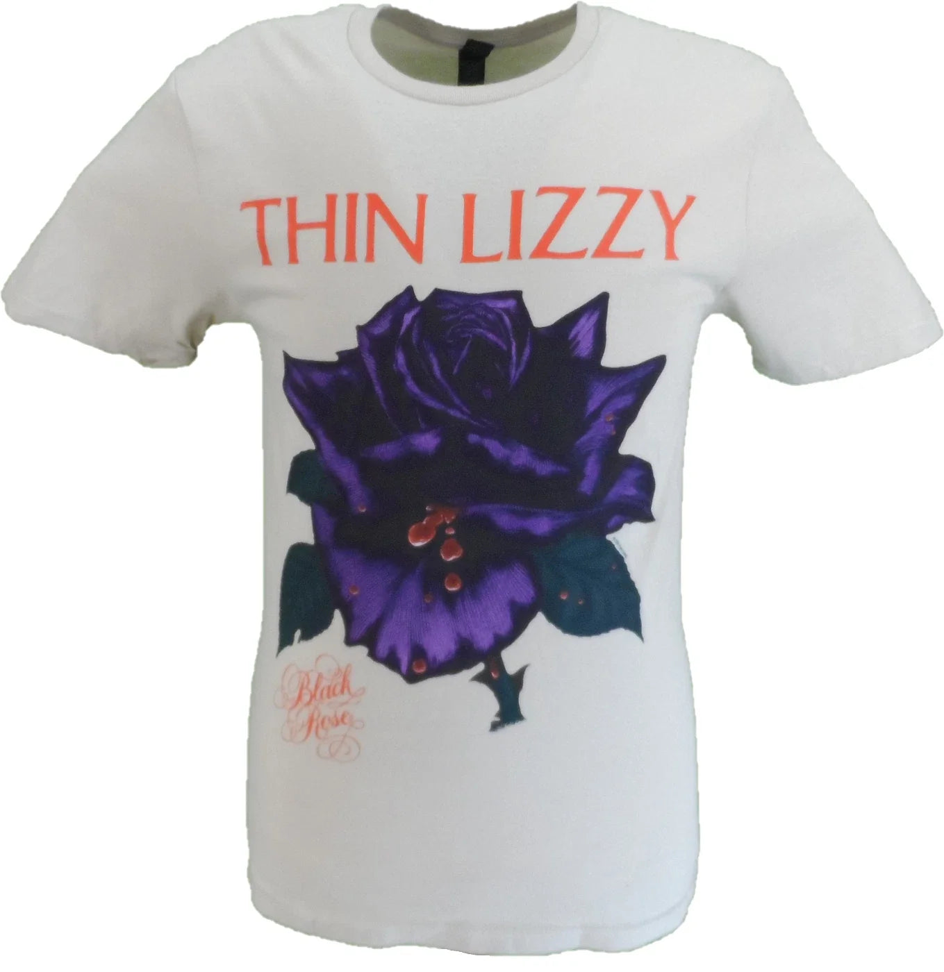 Mens Thin Lizzy Black Rose Tracklist (Back Print)T Shirt Unisex T-shirt, Sweatshirt, Hoodie, Long Sleeve Tee - T-Shirt, Sweatshirt, Hoodie