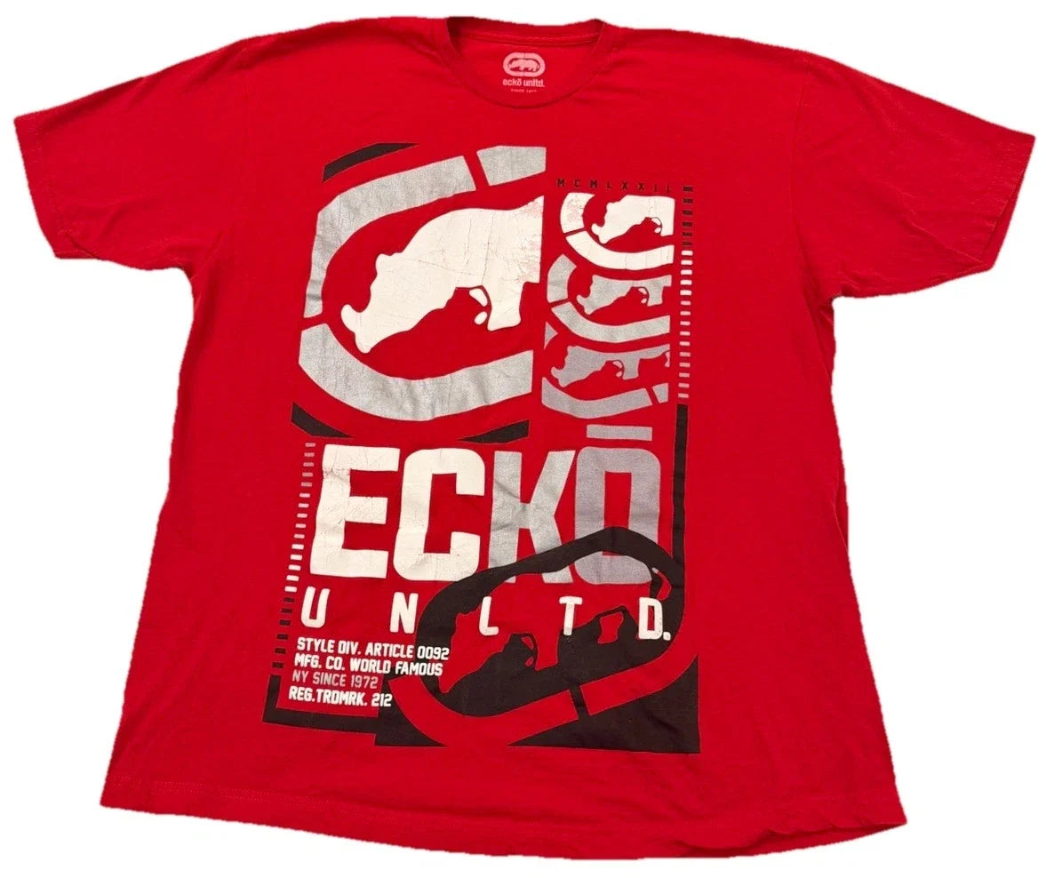 Ecko Unlimited Shirt Mens Adult Rhino Logo Hip Hop Streetwear Size 2XL Cotton Unisex T-shirt, Sweatshirt, Hoodie, Long Sleeve Tee - T-Shirt, Sweatshirt, Hoodie