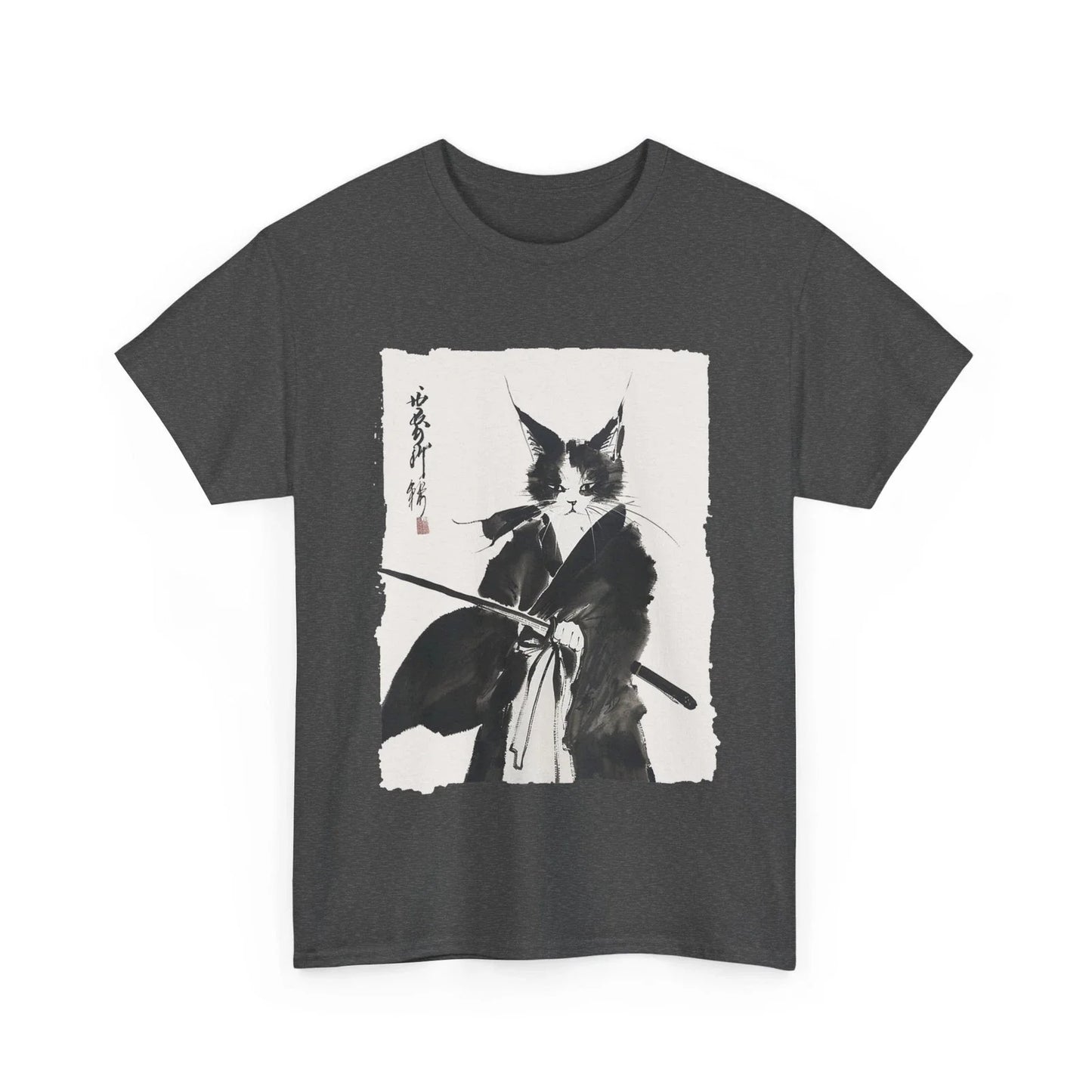 Samurai Cat Vintage Ukiyo-e Warrior Art Graphic Cat Art T-Shirt Unisex T-shirt, Sweatshirt, Hoodie, Long Sleeve Tee - T-Shirt, Sweatshirt, Hoodie