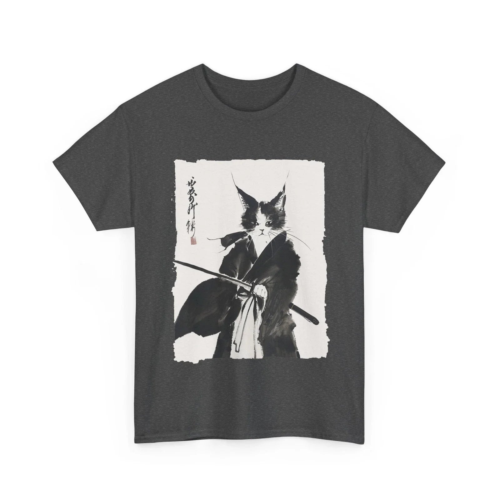 Samurai Cat Vintage Ukiyo-e Warrior Art Graphic Cat Art T-Shirt Unisex T-shirt, Sweatshirt, Hoodie, Long Sleeve Tee - T-Shirt, Sweatshirt, Hoodie