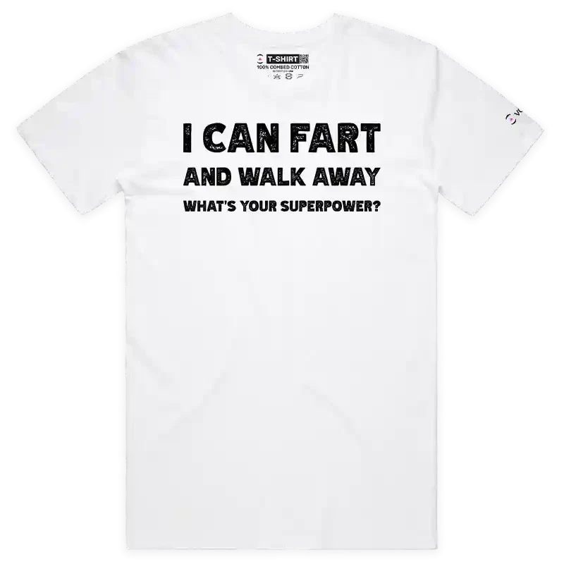 VOICEART What is Your Superpower Funny Fart Dad Joke Tee with Premium Graphic Unisex T-shirt, Sweatshirt, Hoodie, Long Sleeve Tee - T-Shirt, Sweatshirt, Hoodie